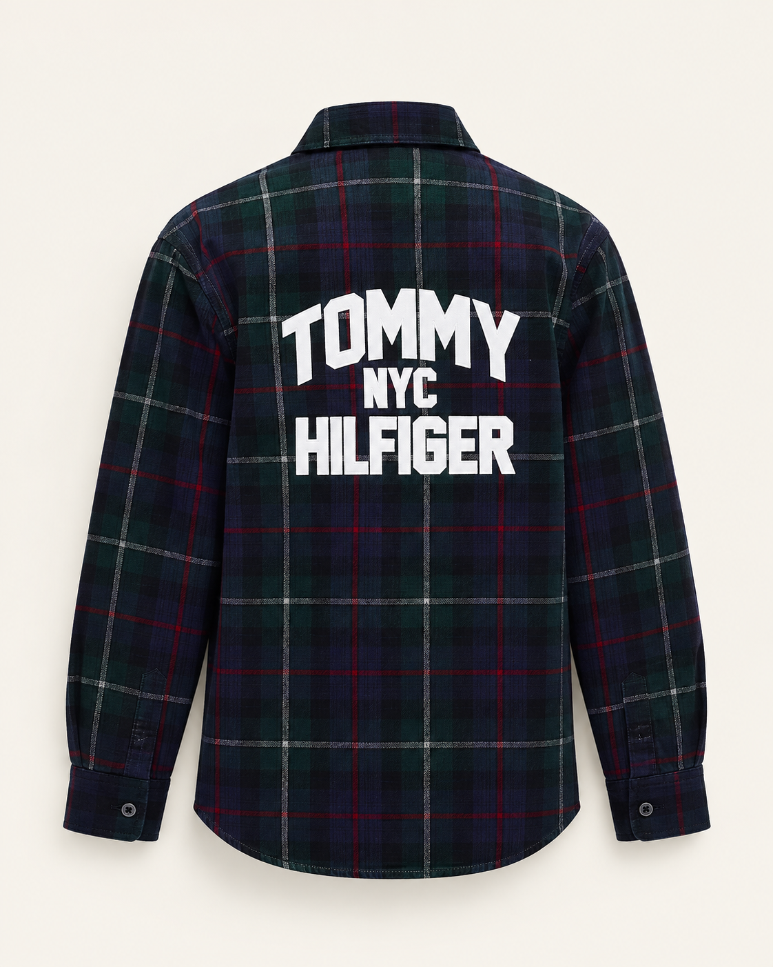 tommy hilfiger - camicia check ragazzo
