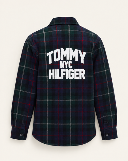 TOMMY HILFIGER - Camicia check ragazzo