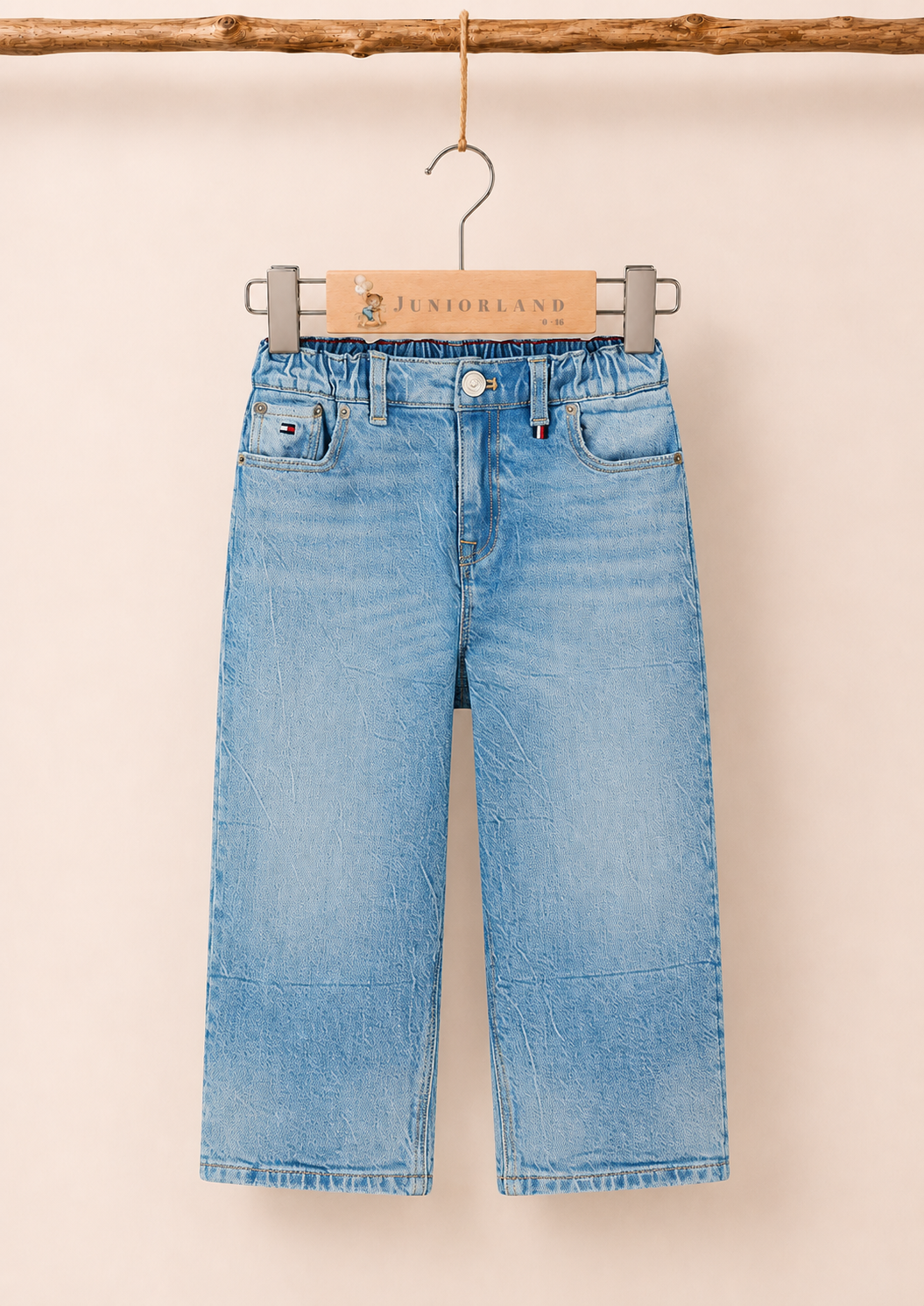tommy hilfiger - jeans wide neonato / bimbo
