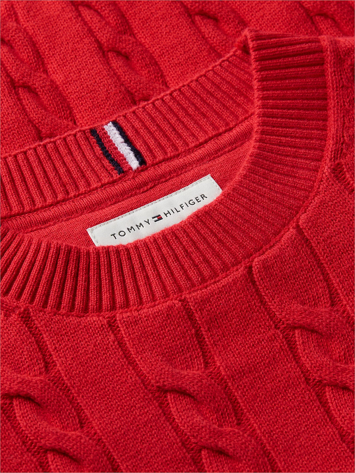 tommy hilfiger- pullover in maglia intrecciata neonato lui / bimbo
